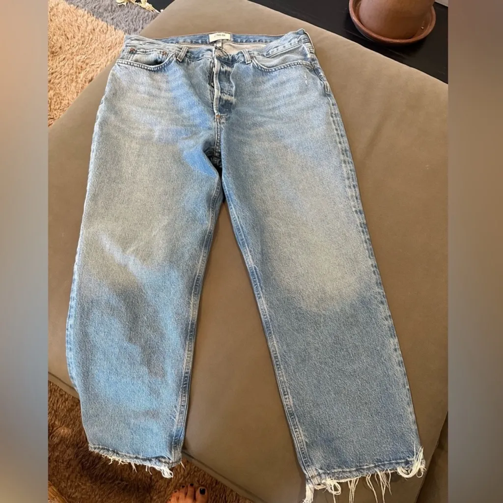 AGolde 90’s high rise cropped jeans size 34 - Image 4