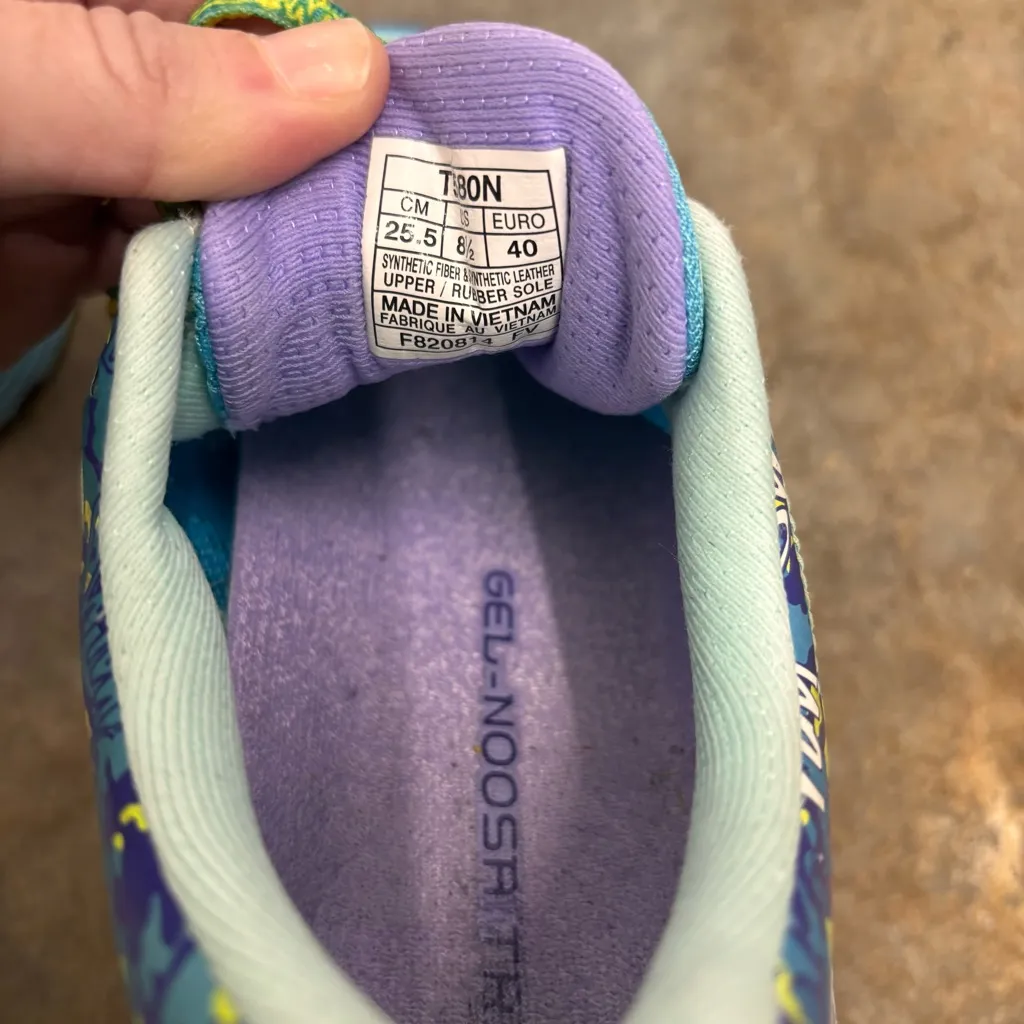 Asics Gel Noosa Tri-10 Training Womens 8.5 Blue Purple Green Running Shoe - Image 6