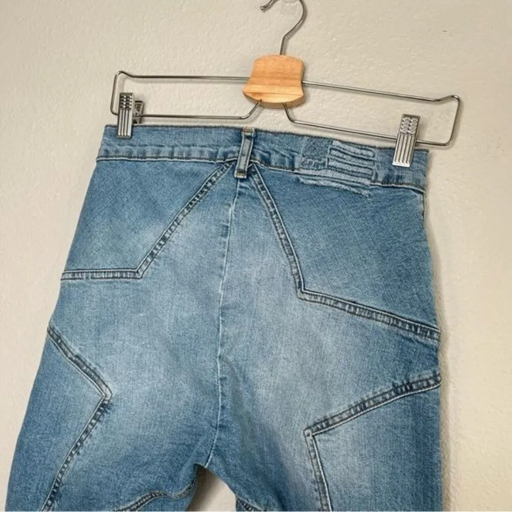 Revice denim star girl light wash high rise skinny jeans size 27 coastal cowgirl - Image 6