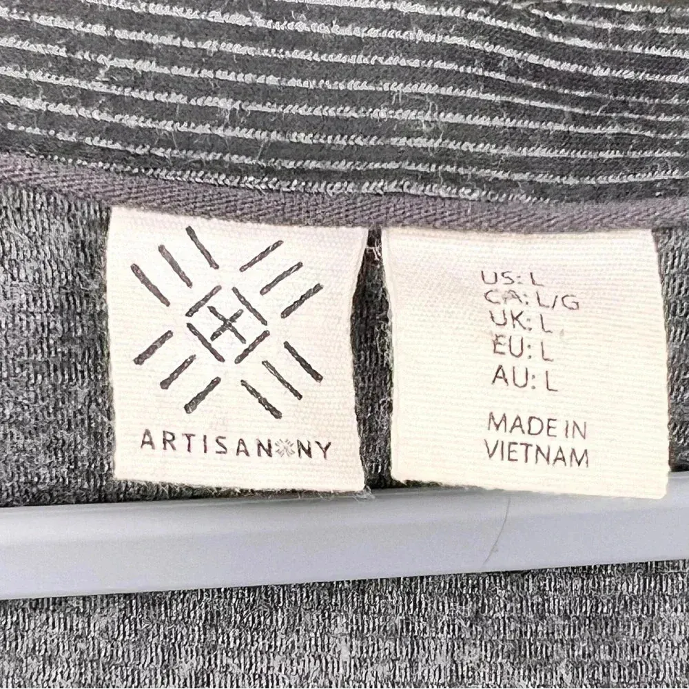 Artisan NY Women Black Casual Dress L - Image 3