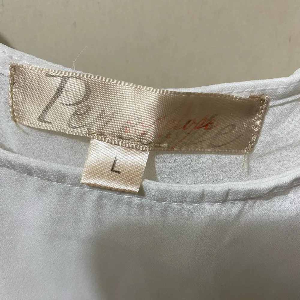 White and brown Penelope crop Top Gray Size L - Image 4