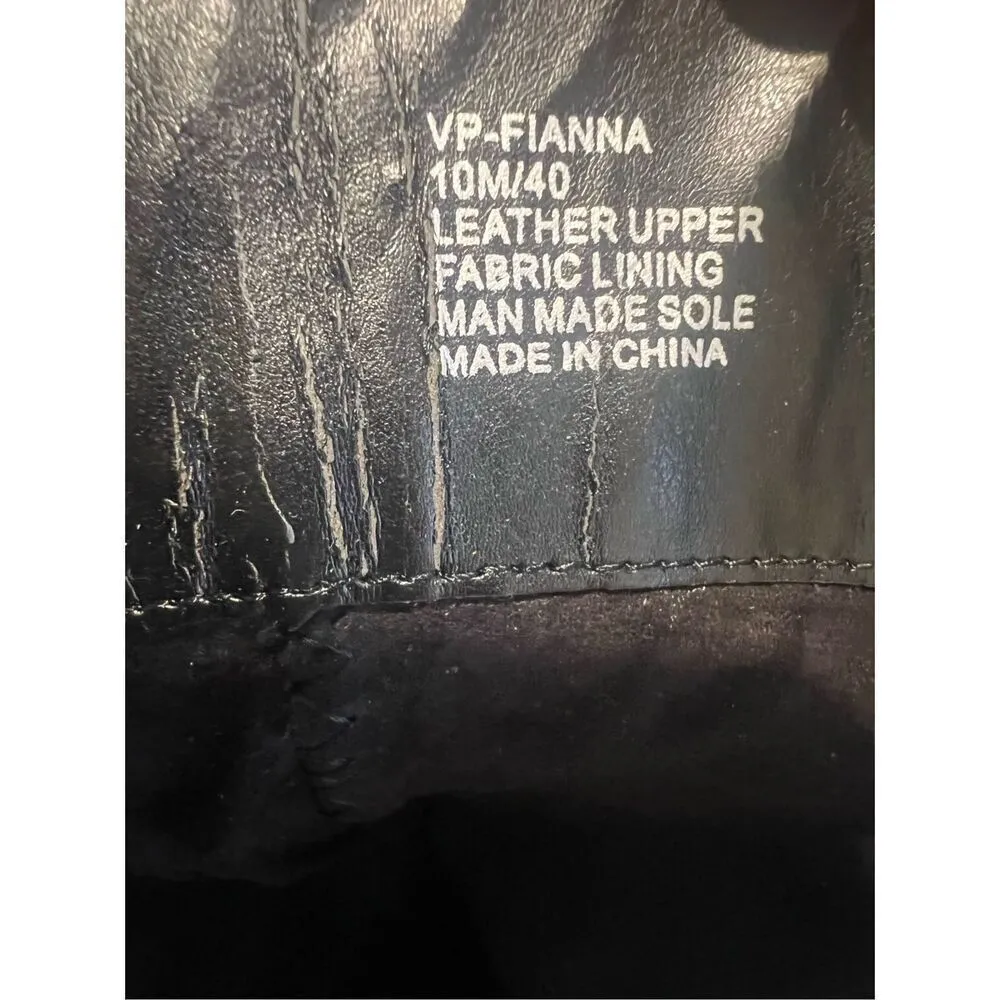 Vince Camuto Black Leather Riding Boots size 10 - Image 13