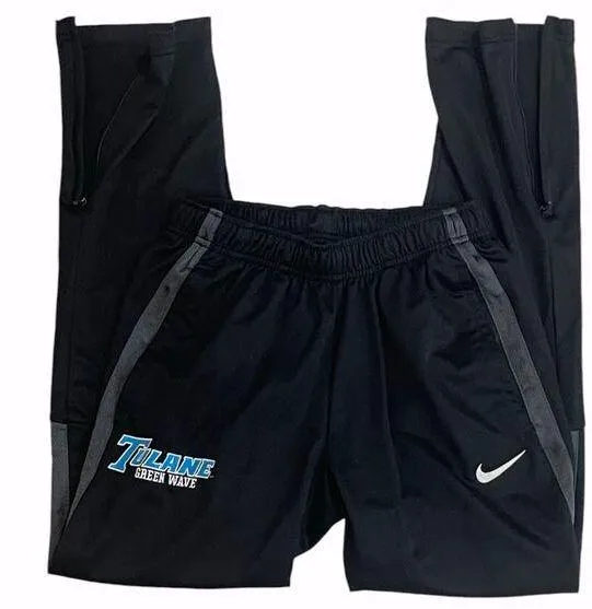 Nike S Tulane Green Wave Team Epic Training Pant Embroidered WarmUp Pockets Mesh - Image 2