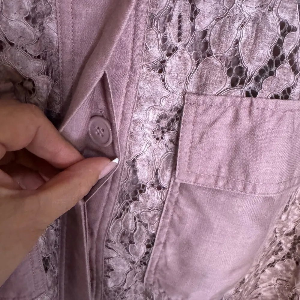 LANE BRYANT Womens Pink Pocketed Button Up Cardigan Plus 18/20.  #120 - Image 8