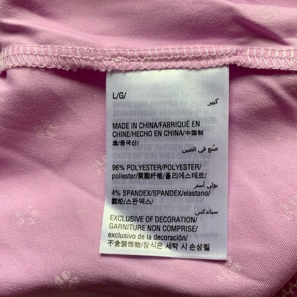 INC International Concepts Ditsy Daisy Silky Night Romper Pink Size L - Image 5