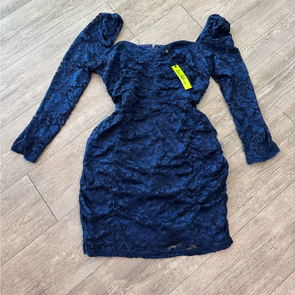 Sam Edelman Midnight Blue Lace Dress - Image 3