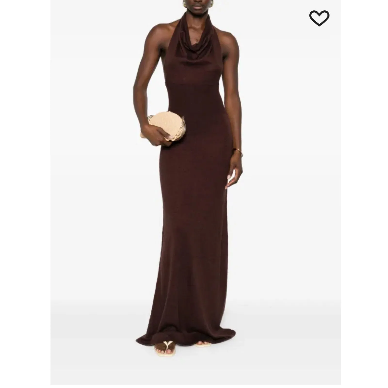 NWT Aya Muse Reed Dress In Light Brown Taupe Color Size XXS 2467 - Image 3