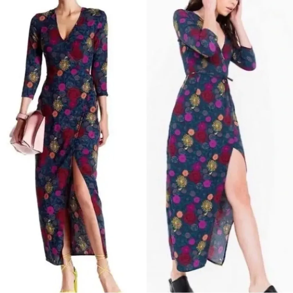 American Apparel Floral Juilliard Wrap Dress - Image 2