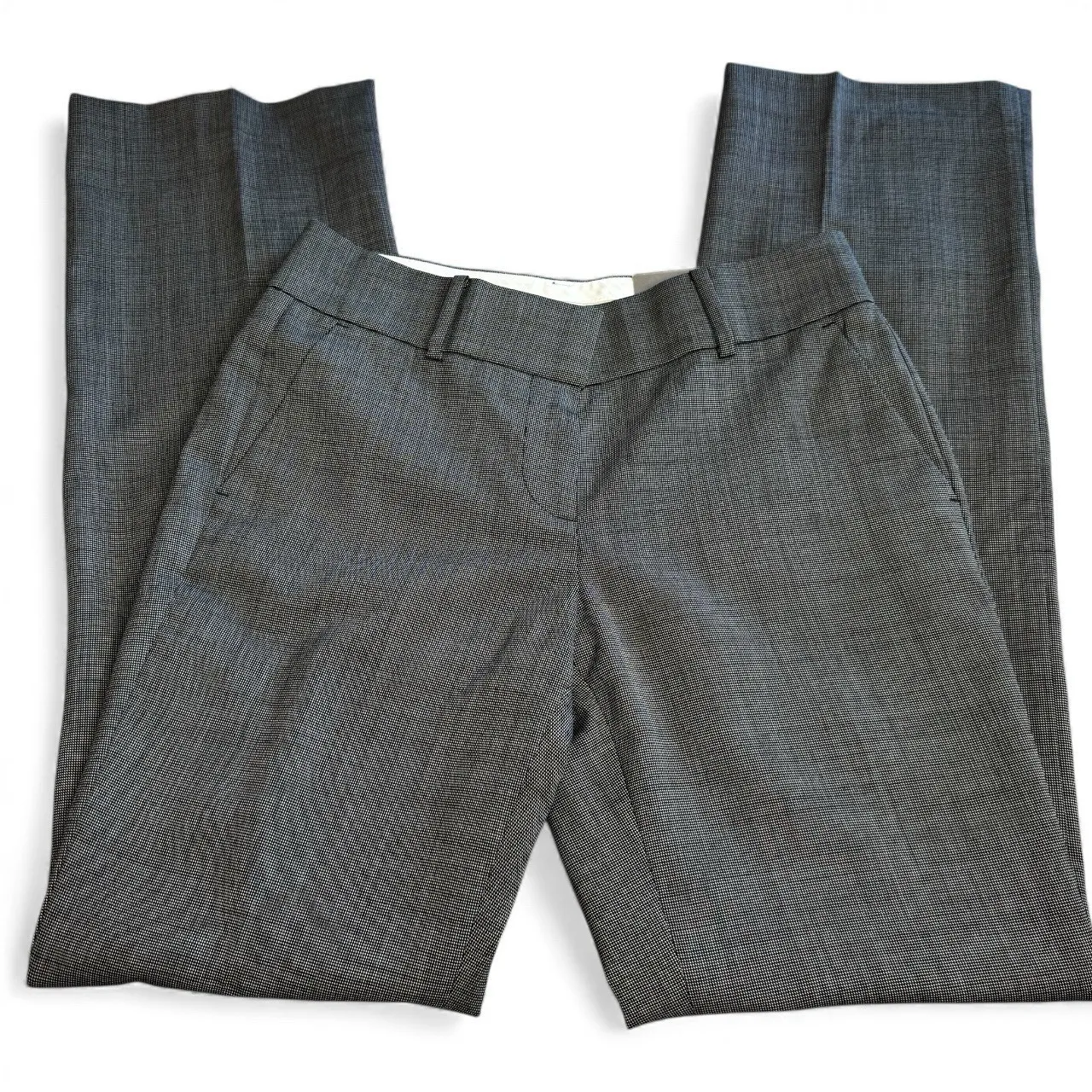 Ann Taylor Women Sz 2 Signature Fit Lower On Waist Gray Dress Pants - Image 2