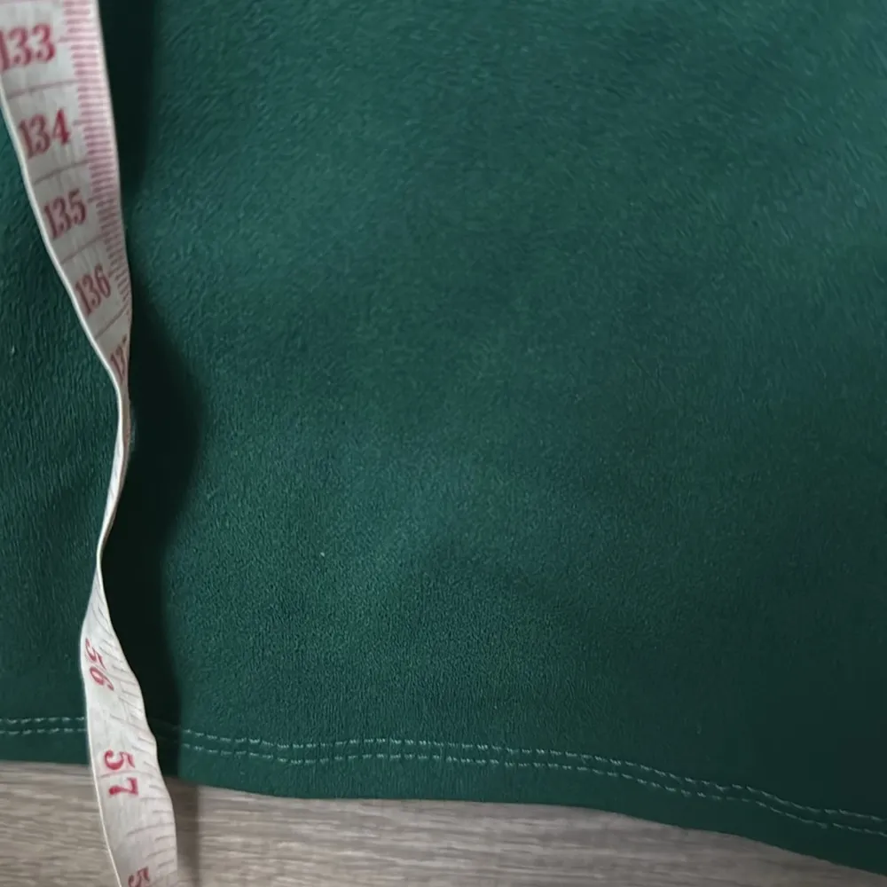 NEW Lulus Simply Beautiful Dark Green One-Shoulder Cutout Maxi Dress Medium - Image 12