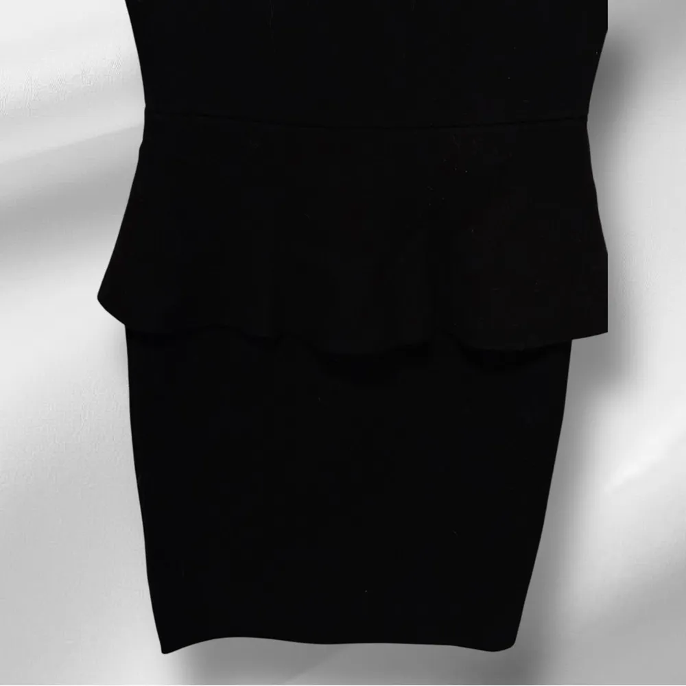 WOW Couture Black Peplum Sweater Dress - Image 3