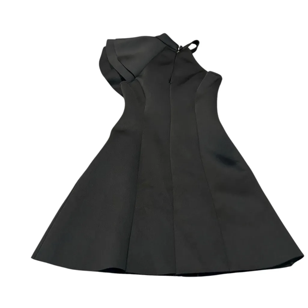 ASOS black ruffle front dress - Image 3