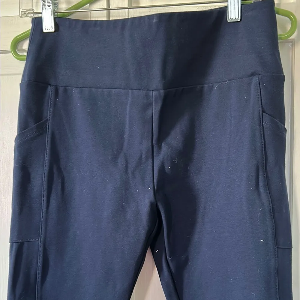 Lou & Grey Women's Navy Pants - Size L - Image 6