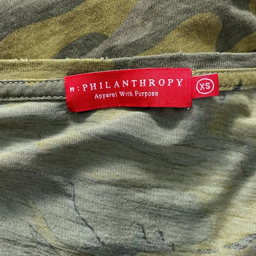 n:PHILANTHROPY Boot Camouflage Print Bodysuit‎ in Green Size US XS - Image 10