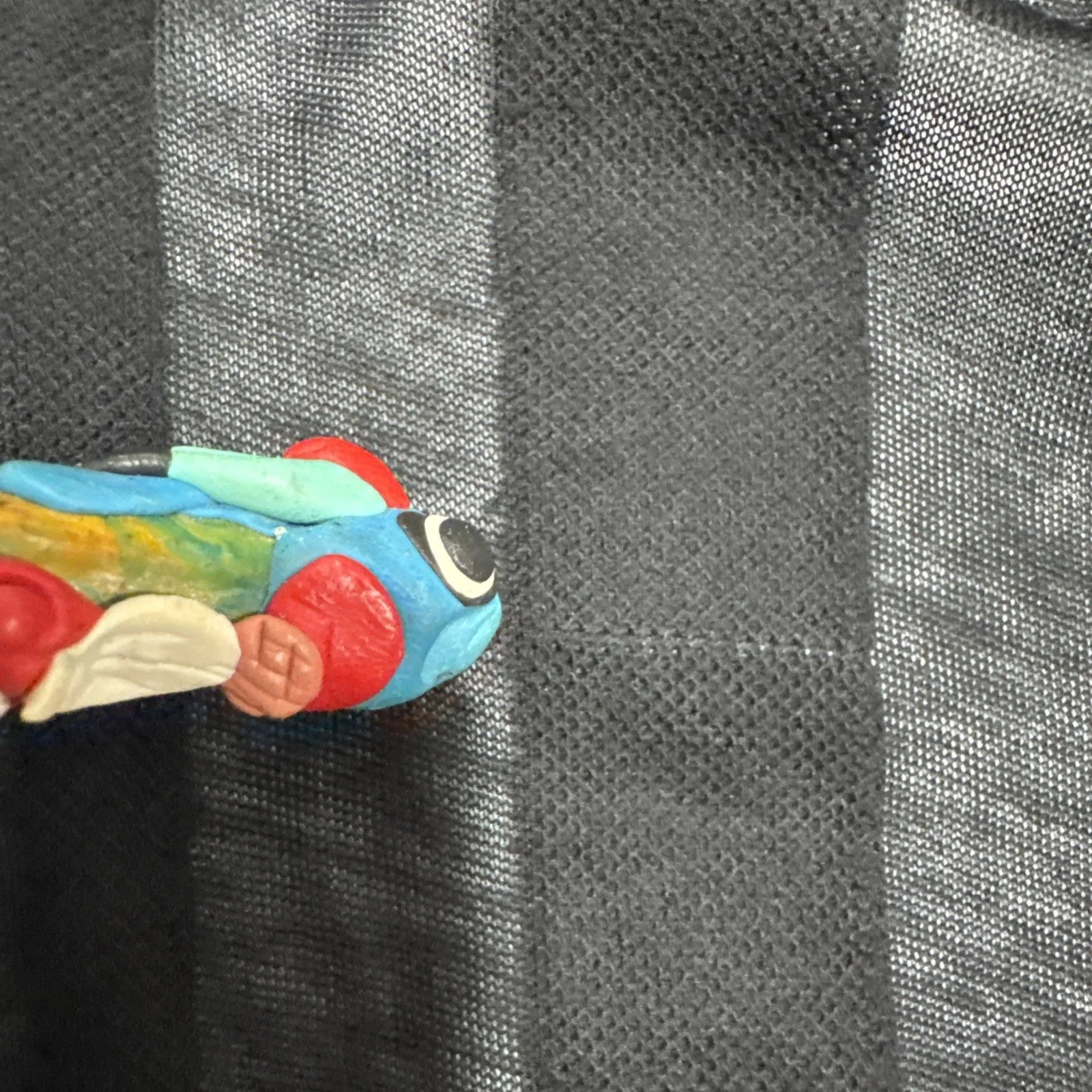 Crossley Cardigan Sweater Black Striped Semi Sheer Knit Womens XS Italy Relaxed - Image 9