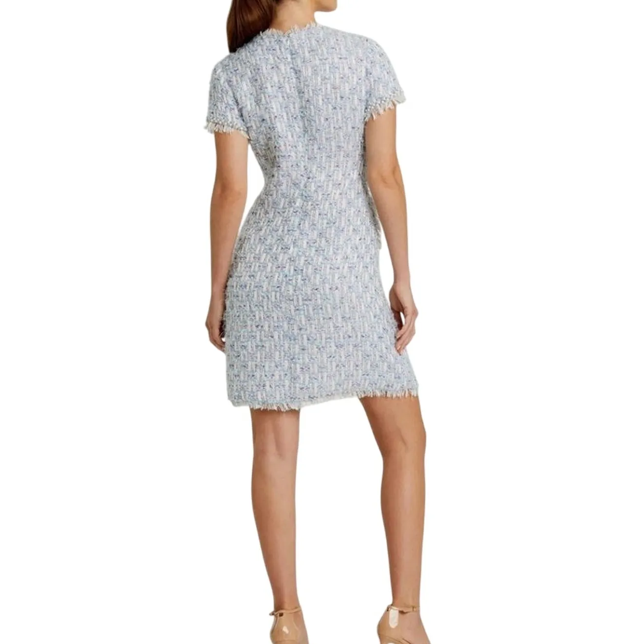 MAC DUGGAL 20805 Cap Sleeve Button Detail Shift Dress Sz XL New w/ Tag MSRP $298 - Image 3