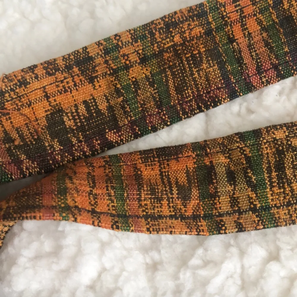 Boho Embroidered Tapestry Cottagecore Western Festival Retro Purse Tote Zip Bag Gold - Image 7