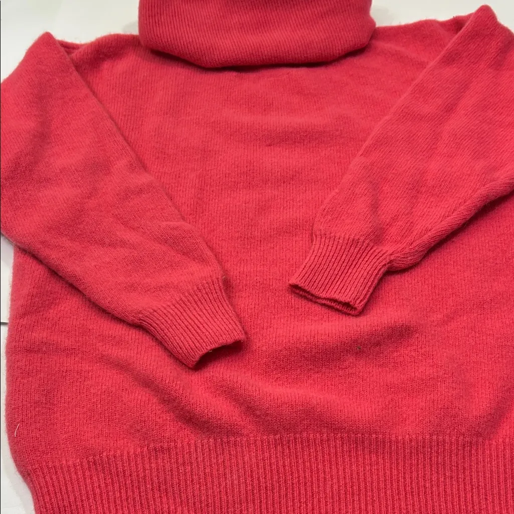 Wamsutta Red Wool Blend Sweater Size L - Image 16