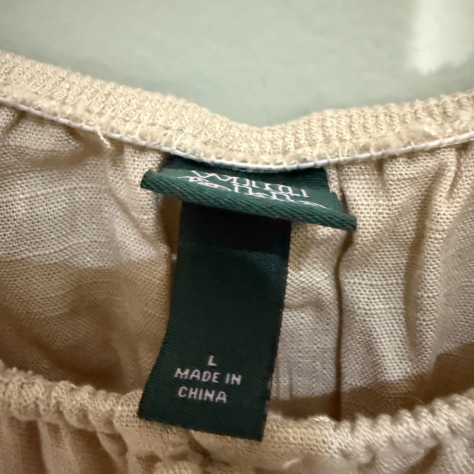 Wild Fable Cutout Mini Dress Tie Front Long Sleeve Casual Light Taupe‎ L - Image 3