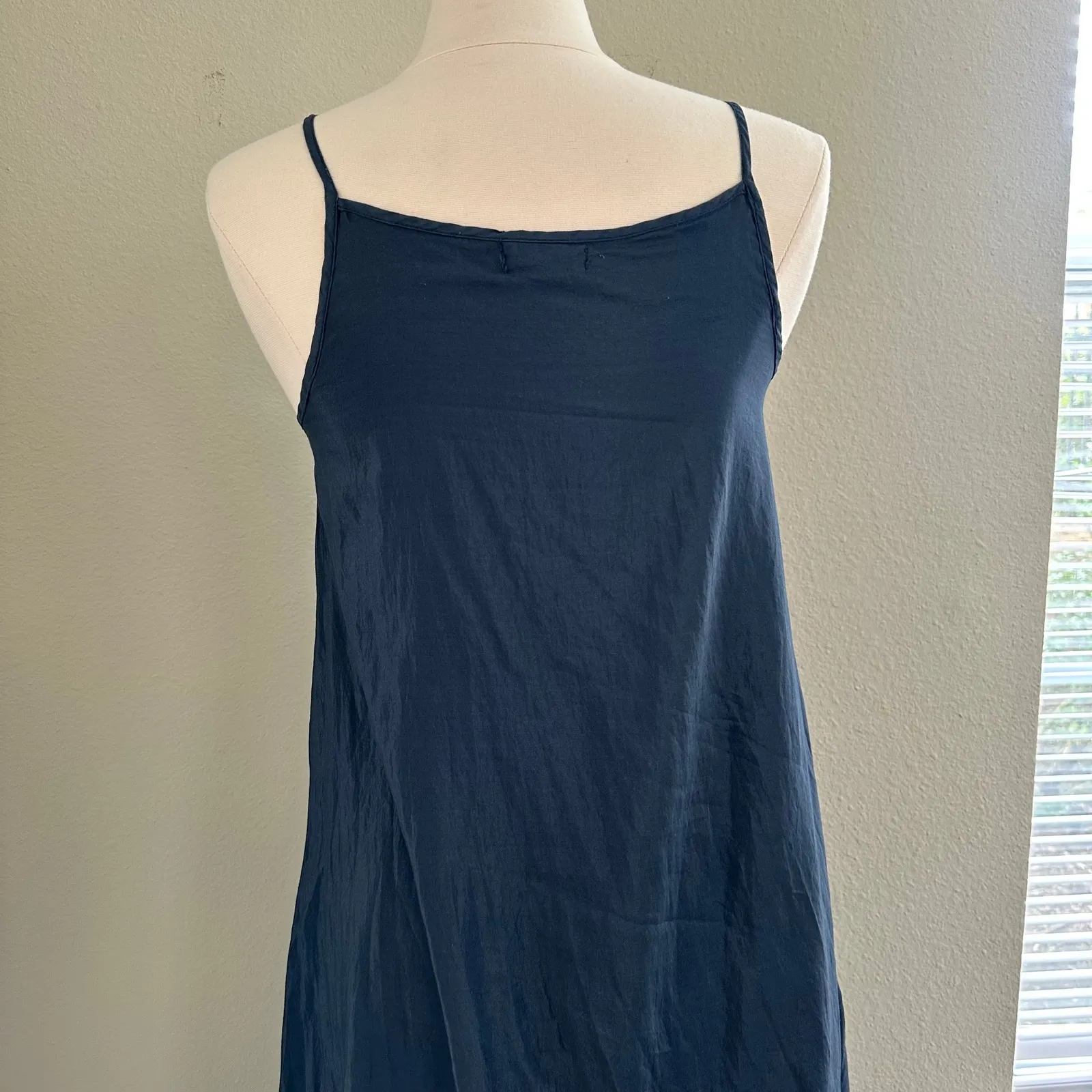 CP Shades Lia Silk Dress Casual Sleeveless Pleated Tank Summer Classy Dark Gray‎ - Image 7