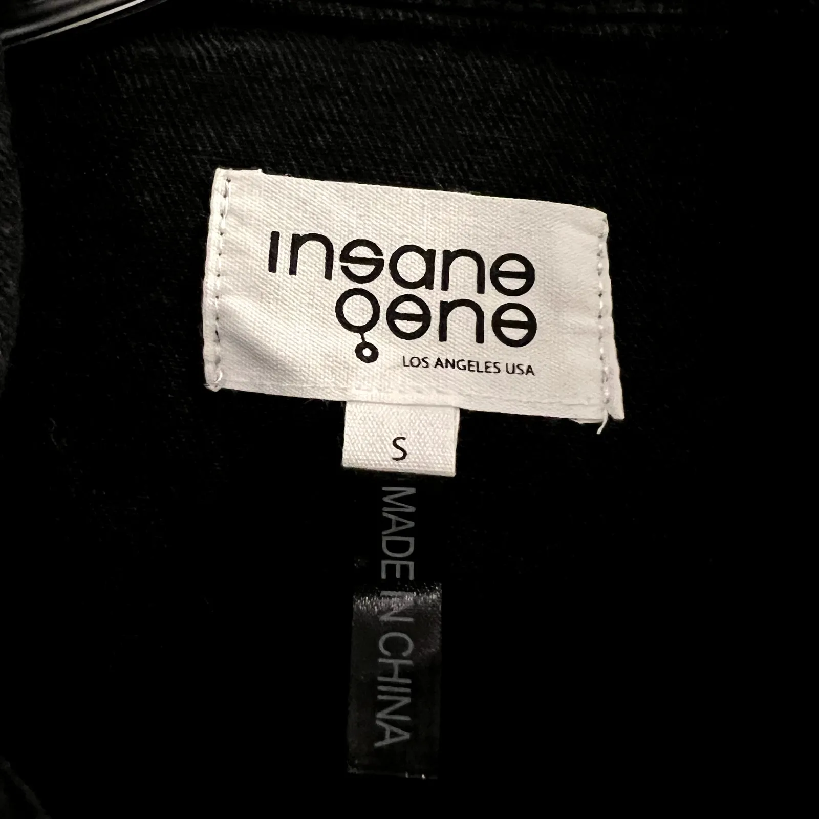 Insane Gene Soda Balloon Sleeve Denim Jumpsuit Black NWT size S - Image 7