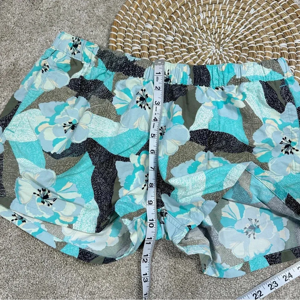 Patagonia Women’s Barely Baggies Shorts Pull On 2.5”Hibiscus Howling Turquoise L - Image 12