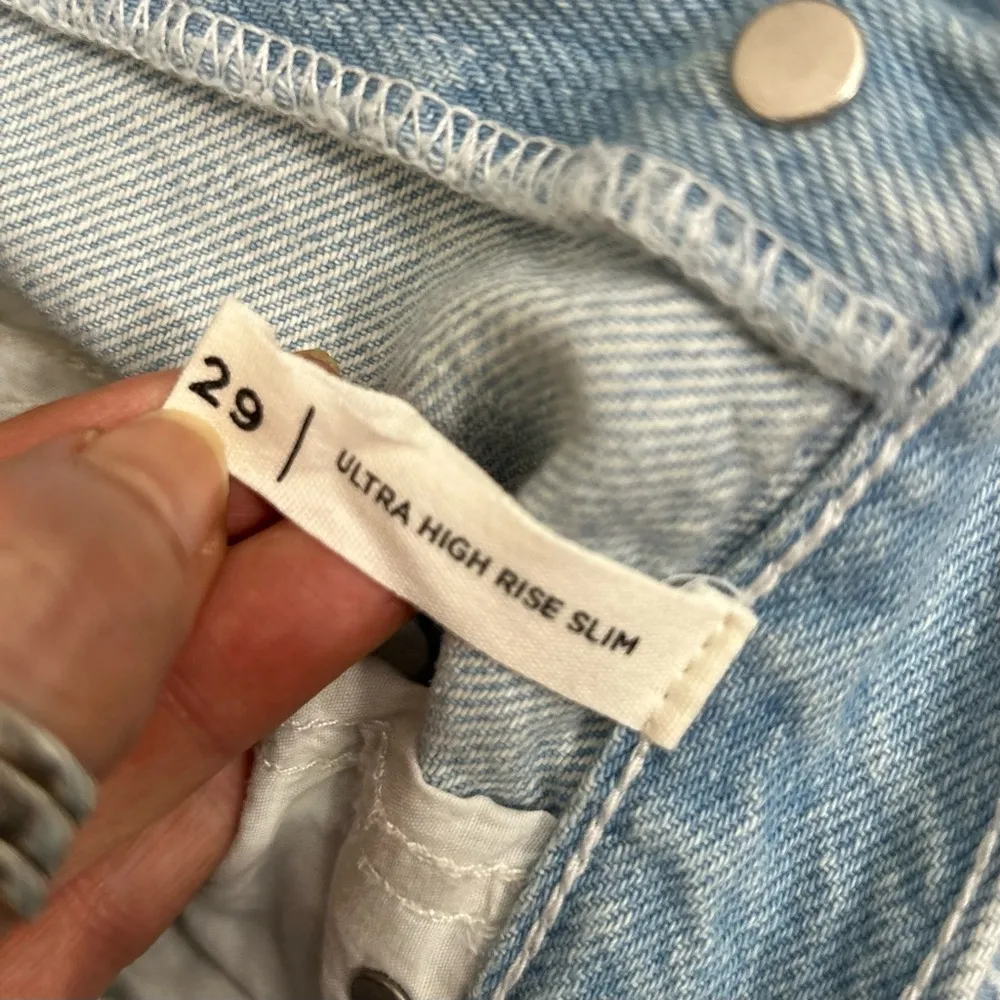 PacSun | Patchwork Button Fly High Rise Mom Jeans Size 29 - Image 7