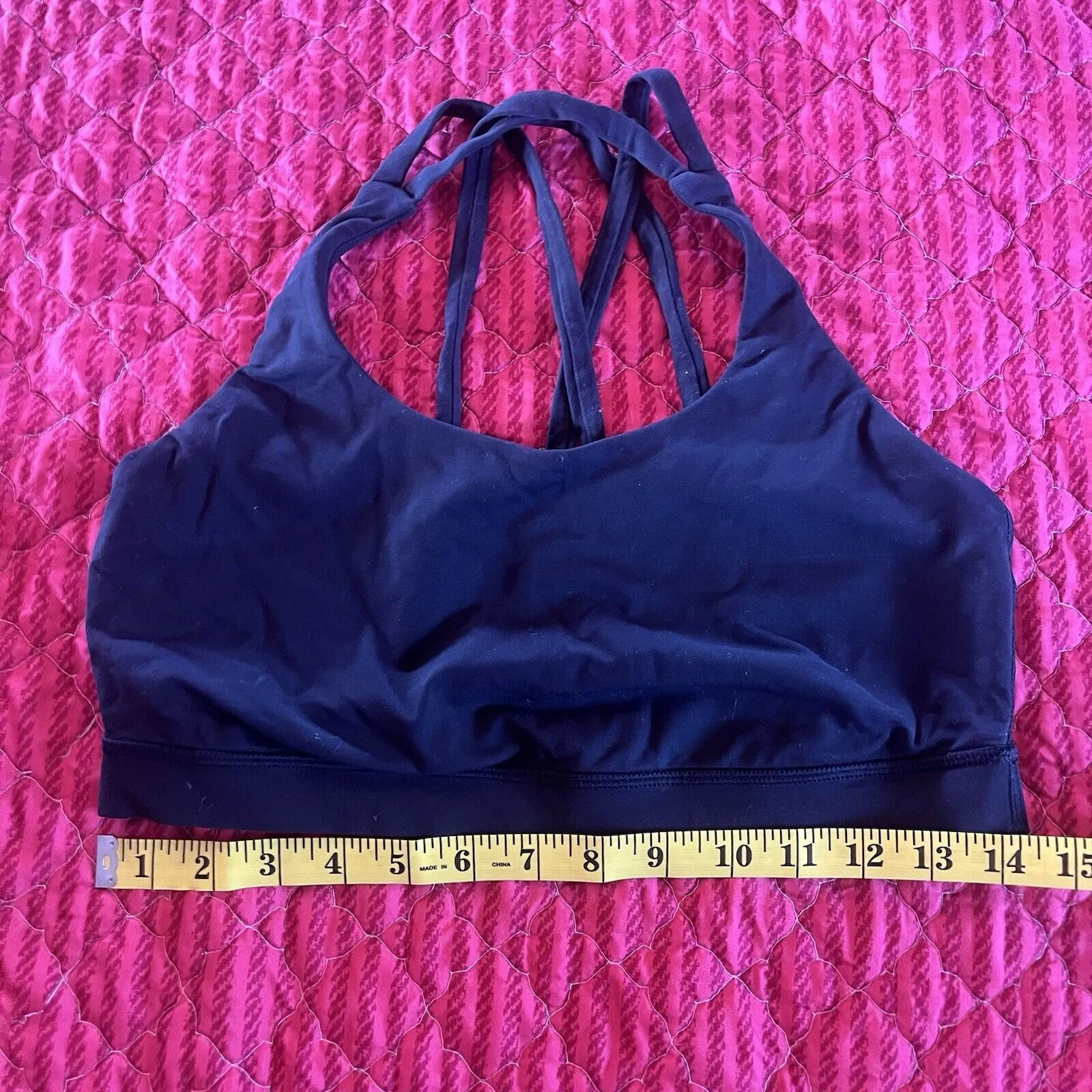 Savage x Fenty Women’s Forever Savage Bralette Bra Spellout Racerback Size Large Black - Image 6