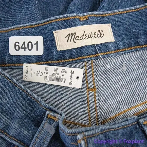 NEW‎ Madewell Perfect Vintage Straight Jean in Mayfield Wash, NG251, 26 - Image 13