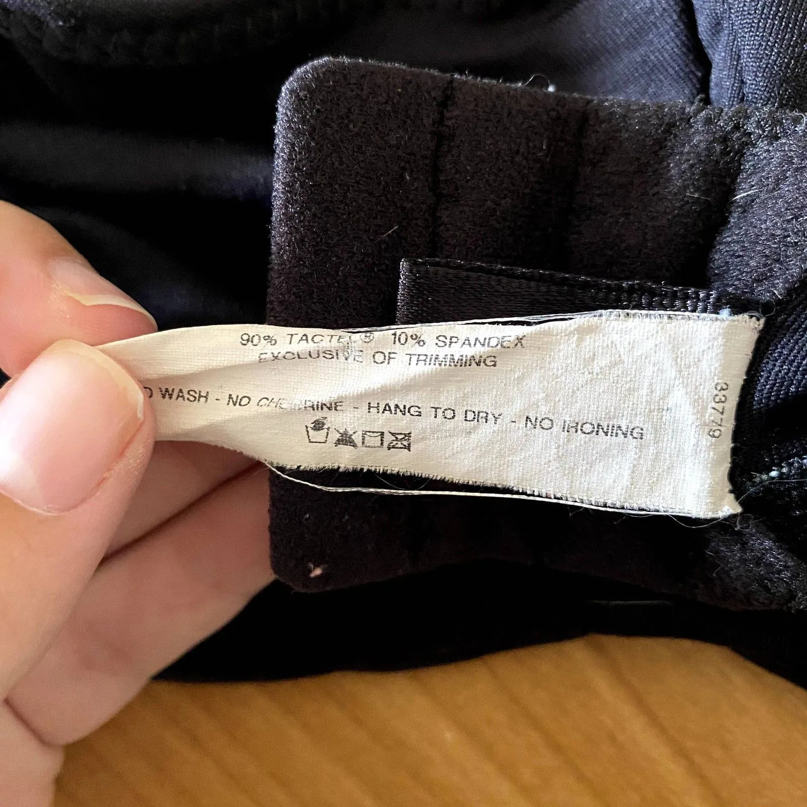 Frederick's of Hollywood Basic Black Bra Tactel‎ Nylon Size 34DD (34E) - Image 7