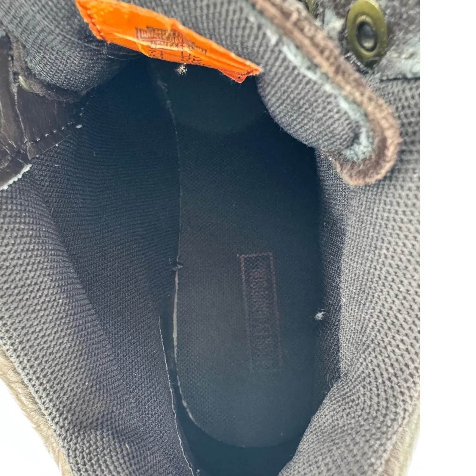 Harley Davidson Brown Leather Boots Vintage Motorcycle Biker Riding Chunky Heel Size 9.5 - Image 11