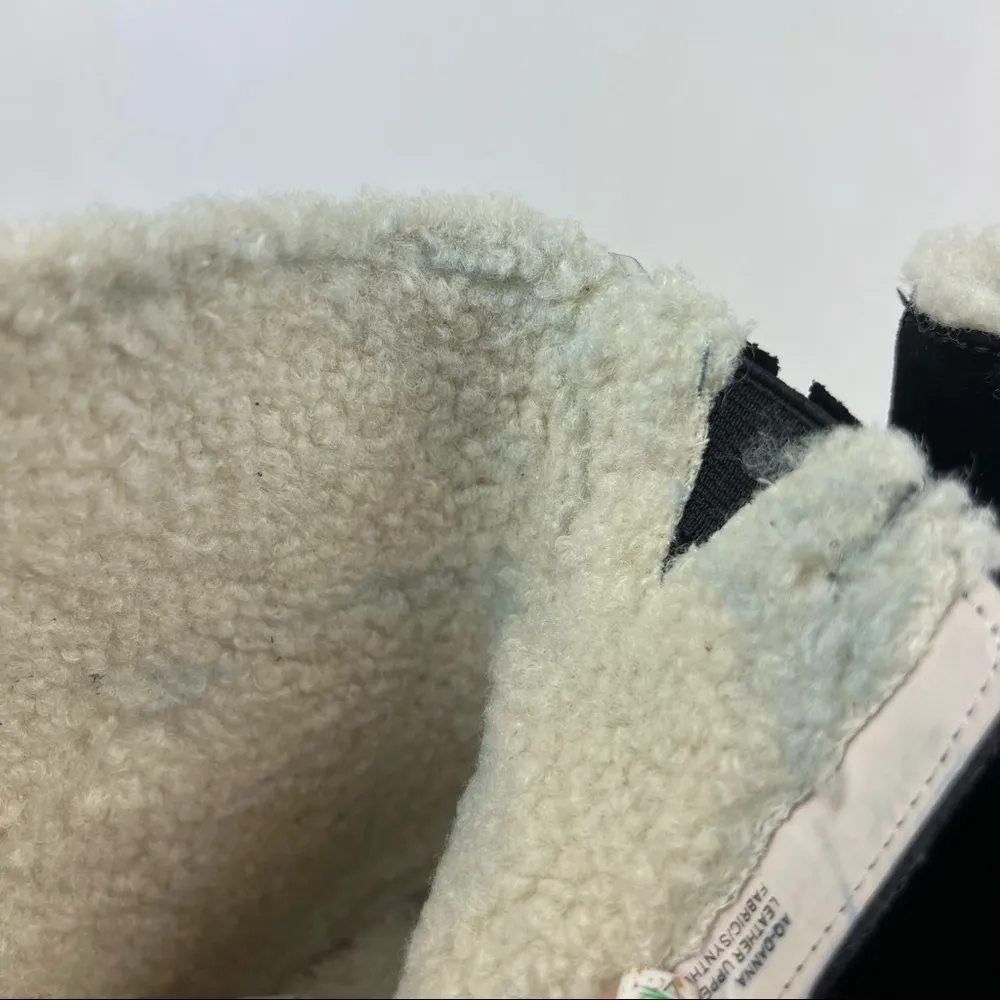 AQUA Women's Danna high Ankle Wedge Booties 10M Black Suede $158 - Image 8