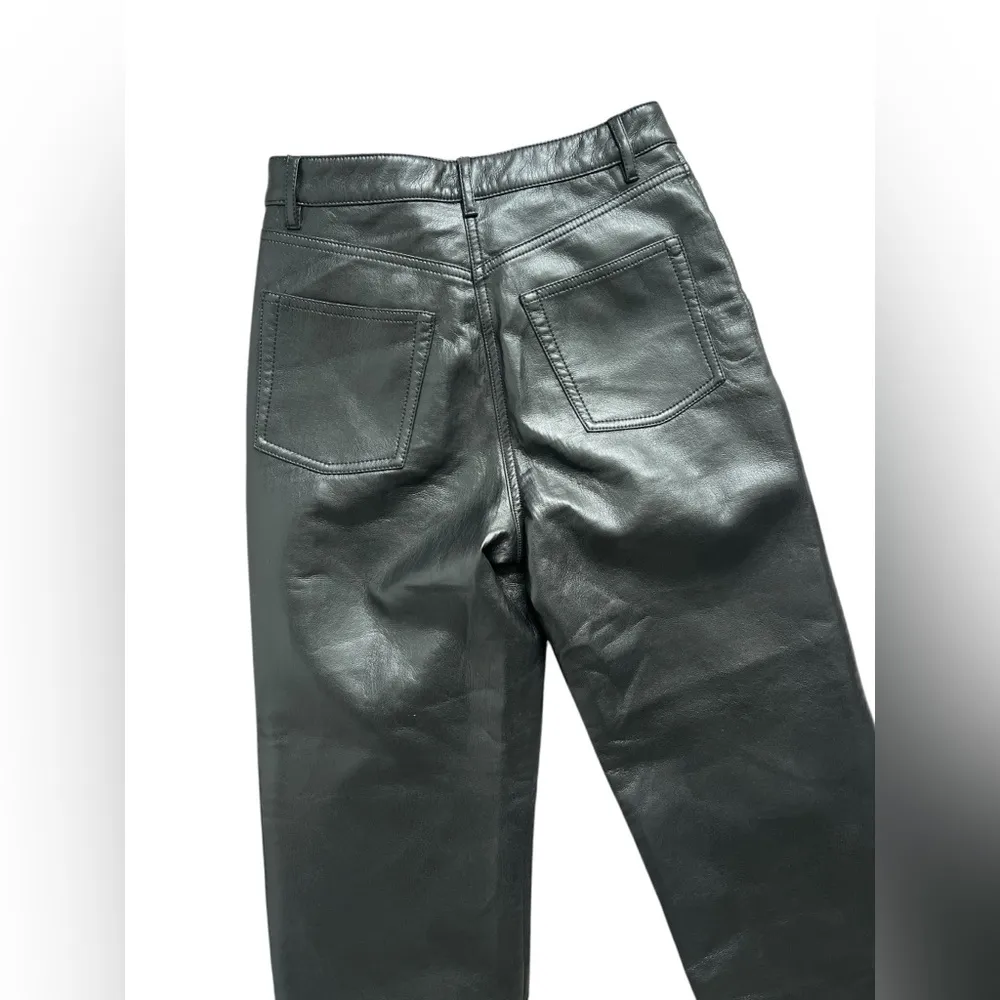 Wilfred Aritzia Melina Vegan Faux Leather High Waisted Pants Women's Size 0 - Image 4