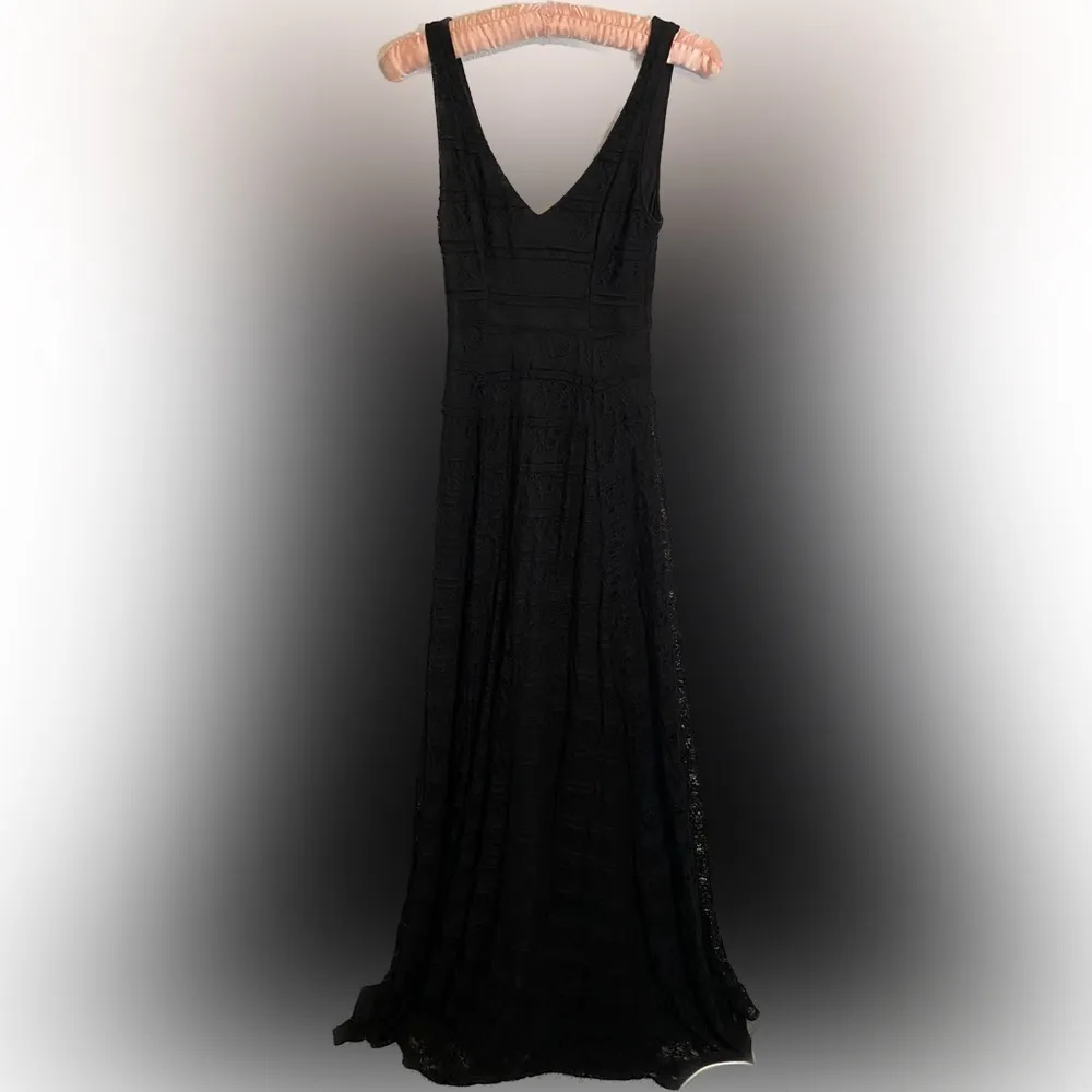 Show Me Your Mumu One and Only Lace Jenn Maxi Dress Small Black - Image 3