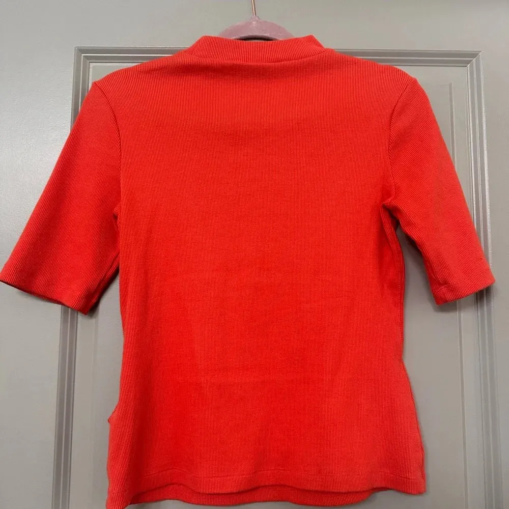 Maeve Ribbed Mock Neck Top - Image 3