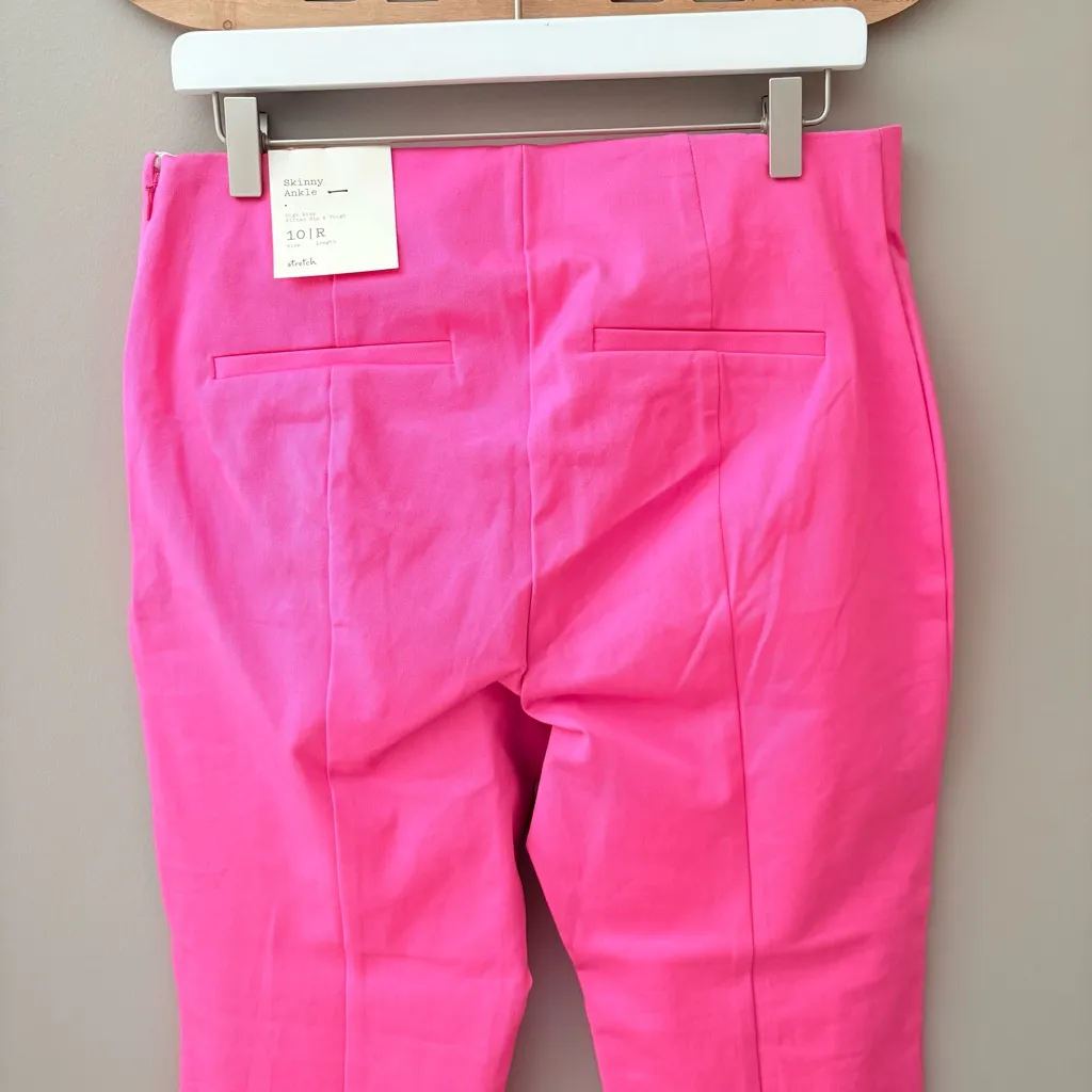 a new day High Rise Fitted Hip & Thigh Skinny Ankle Pink Sz 10 - Image 6