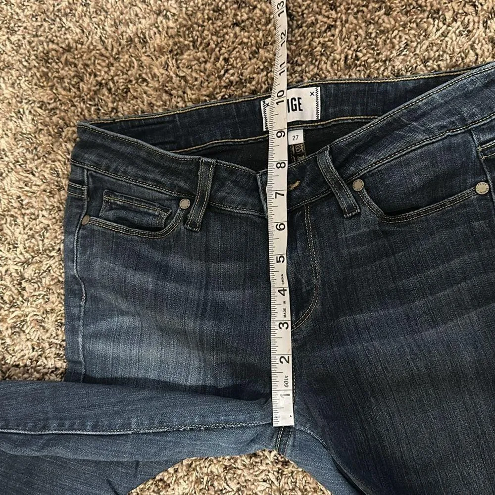 PAIGE Verdugo Ankle Jeans 27 Blue - Image 4