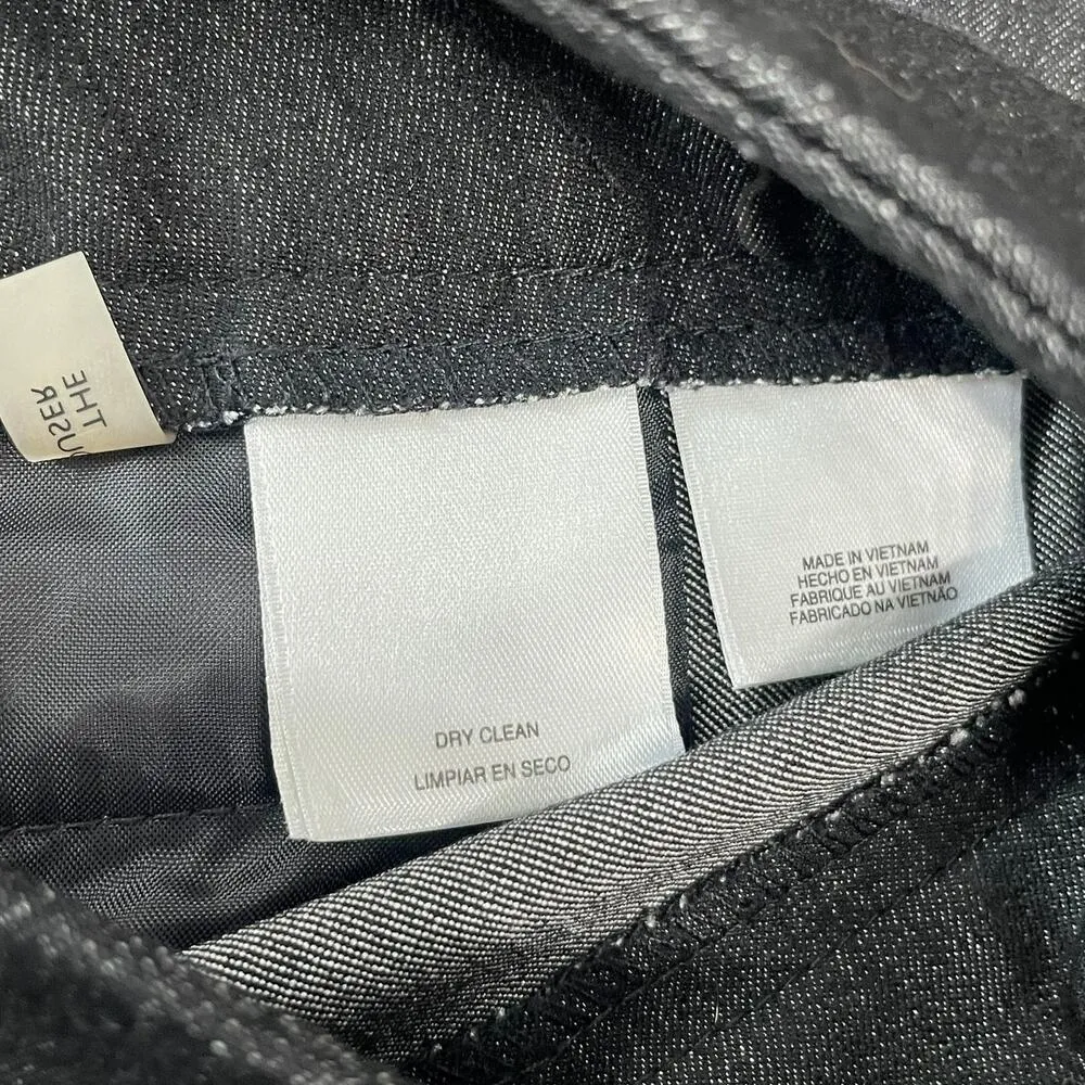 Nine West Women's Black Dark Gray Trousers Career Pant Size 6 "The Trouser" - Image 4