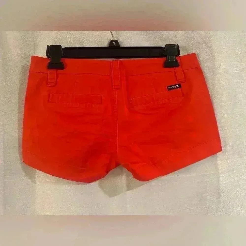 Junior  Orange/Red Hurley Shorts - Image 2