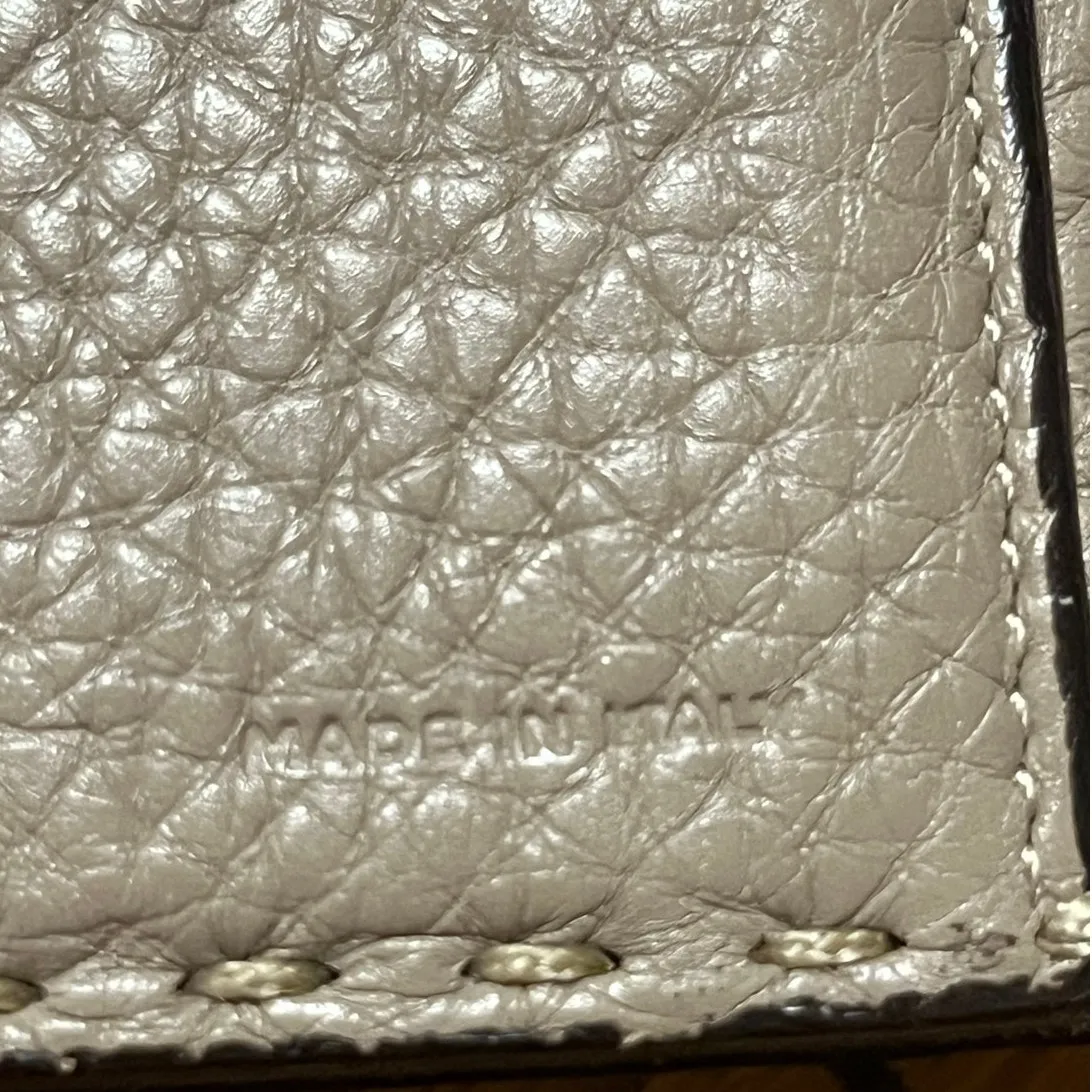 Fendi Peekaboo Beige Selleria Long Calfskin Trifold Wallet - Image 9