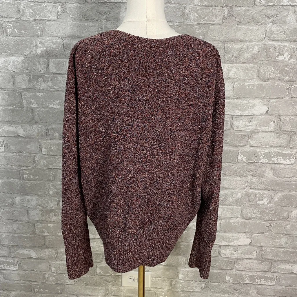 COS multicolored confetti textured knit grandpa pocket cardigan sweater - Image 4