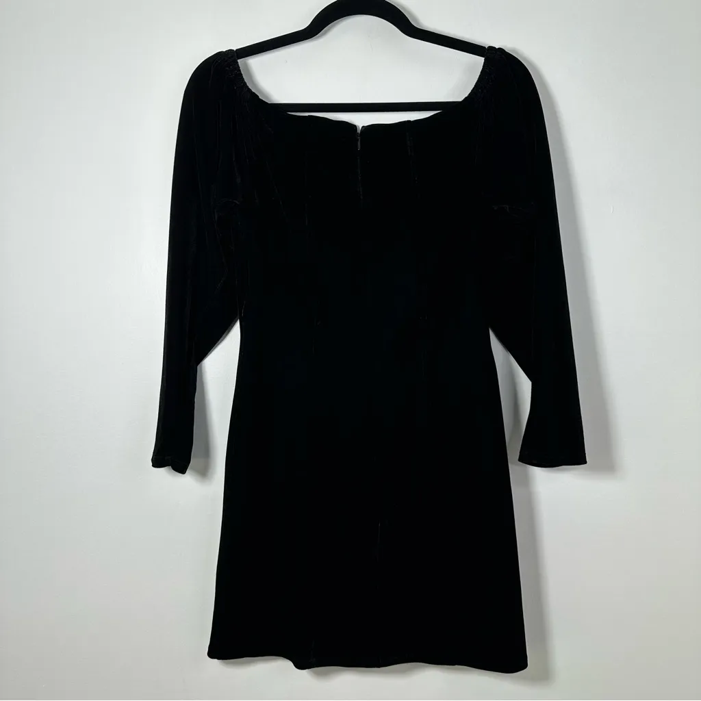 Lovers & Friends Nina Mini Dress Velvet Whimsigoth 90s Size S NWT - Image 4