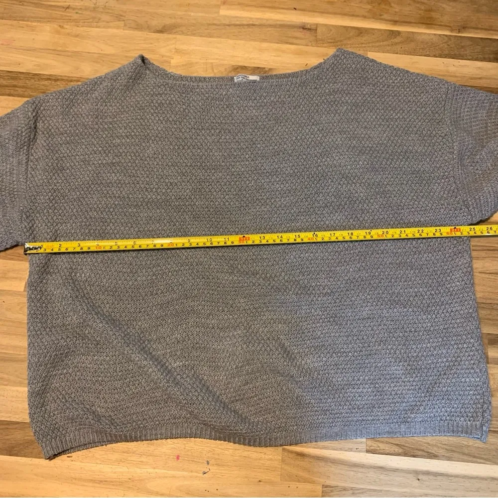 Style Cheat Grey Waffle Knit Sweater M Size M - Image 4