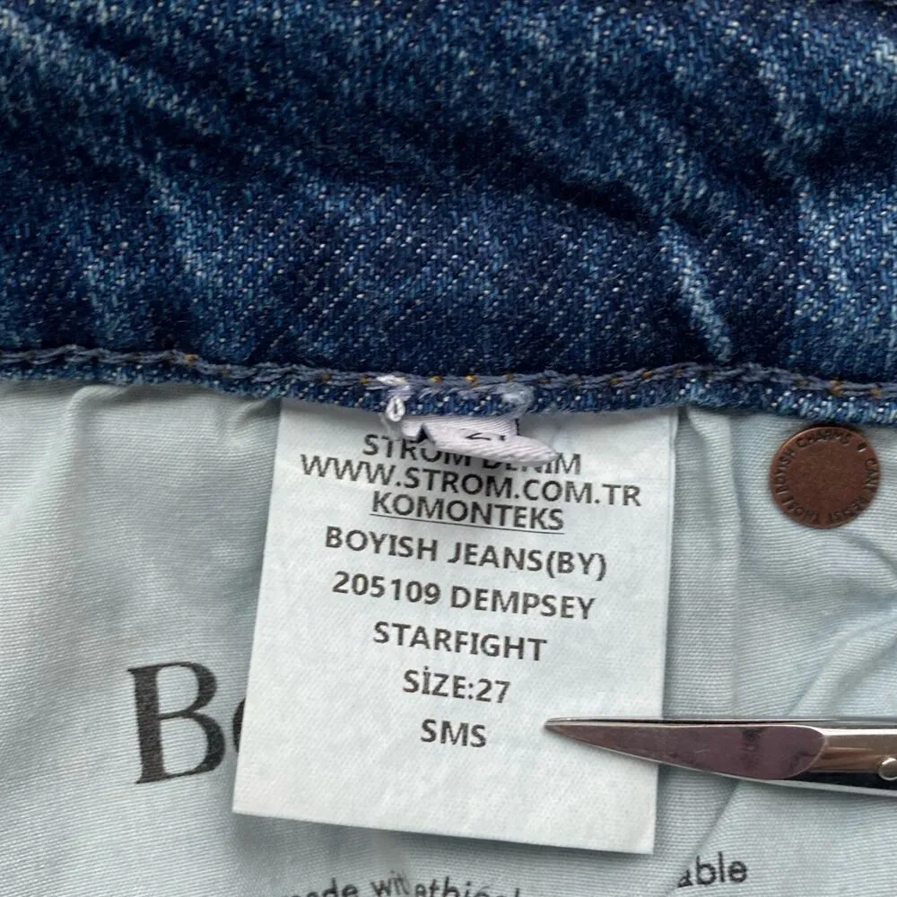 NEW Boyish The Dempsey Straight Leg Jean Starfight Size 27 - Image 6