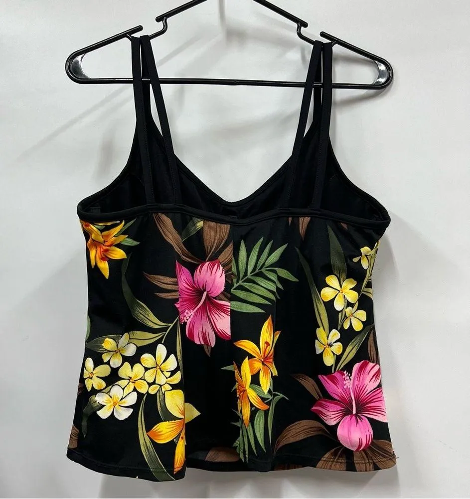 MIRACLESUIT 16D Tropical Floral Tankini Swim Top - Image 2