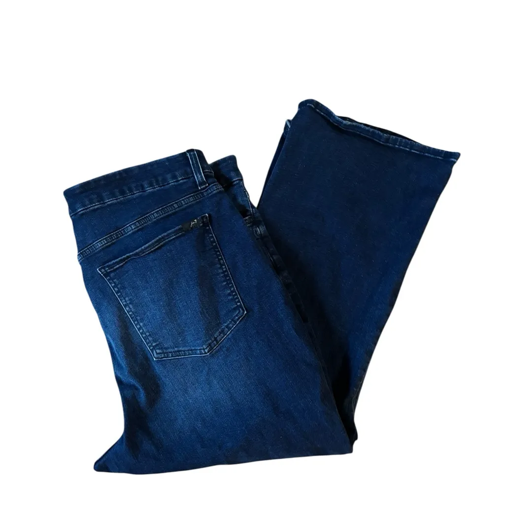 L.L.Bean Original Relaxed Fit Jean 12R Dark Denim 100% Cotton Straight Leg Blue Size 12 - Image 4