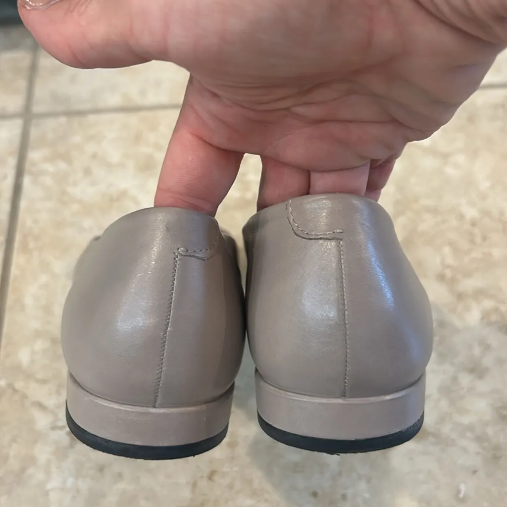 Ecco anine ballerina flats grey rose size EU 40 US 9 PERFECT Gray - Image 4