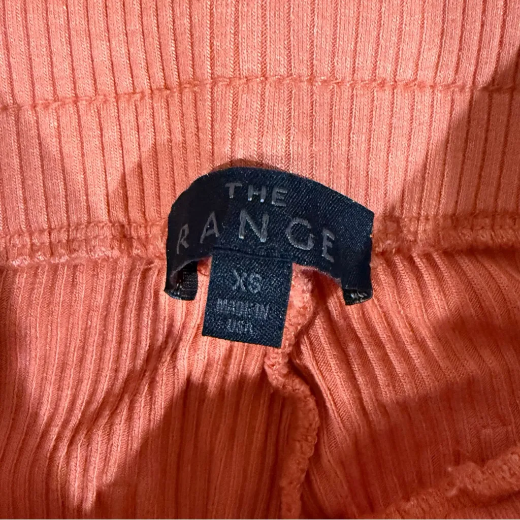 The Range Alloy Rib Knit Knit Jogger Pants Terracotta Orange Size XS - Image 3