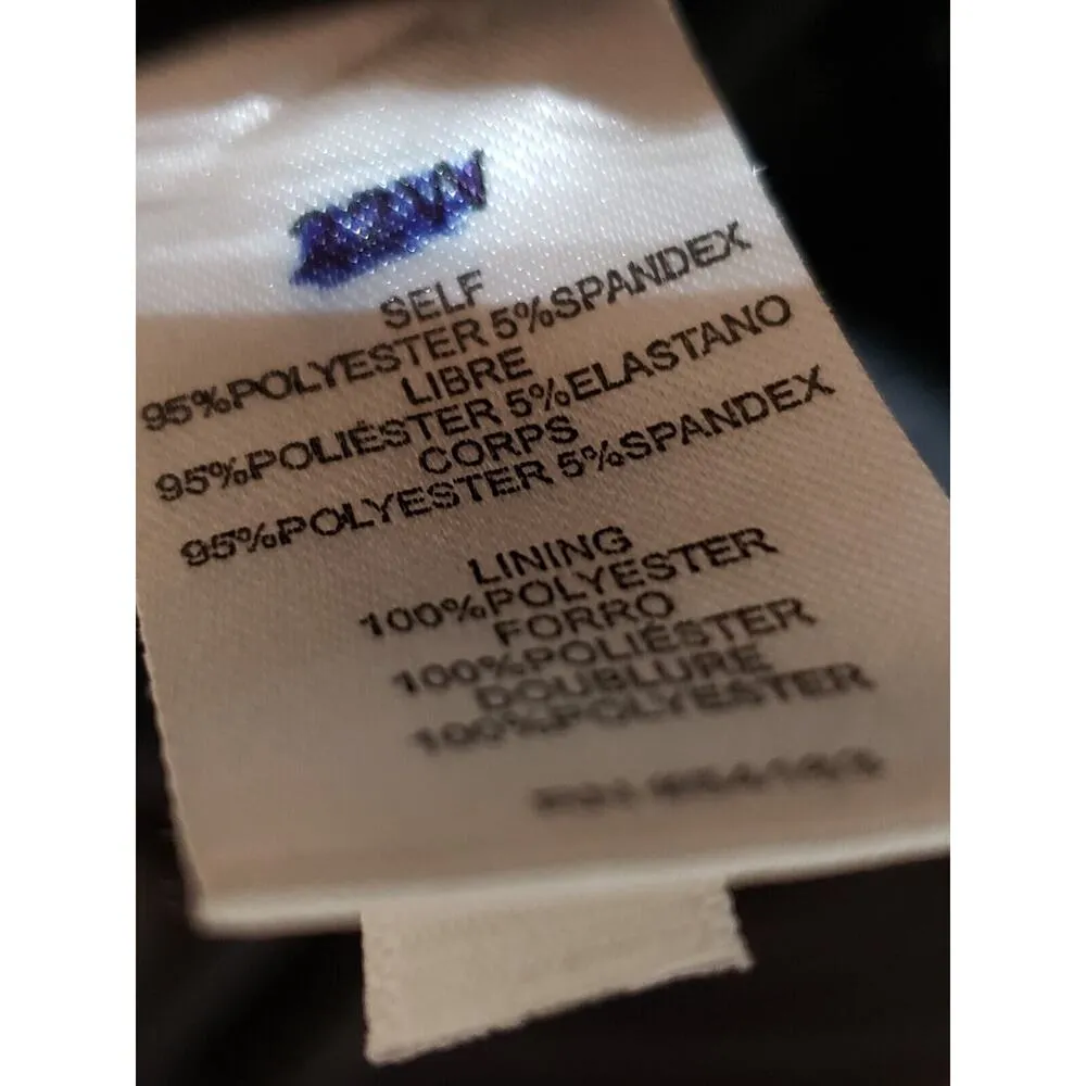 Jessica Simpson Womens Black Textured Dots One Shoulder Drape Sheath Dress 20W - Image 12