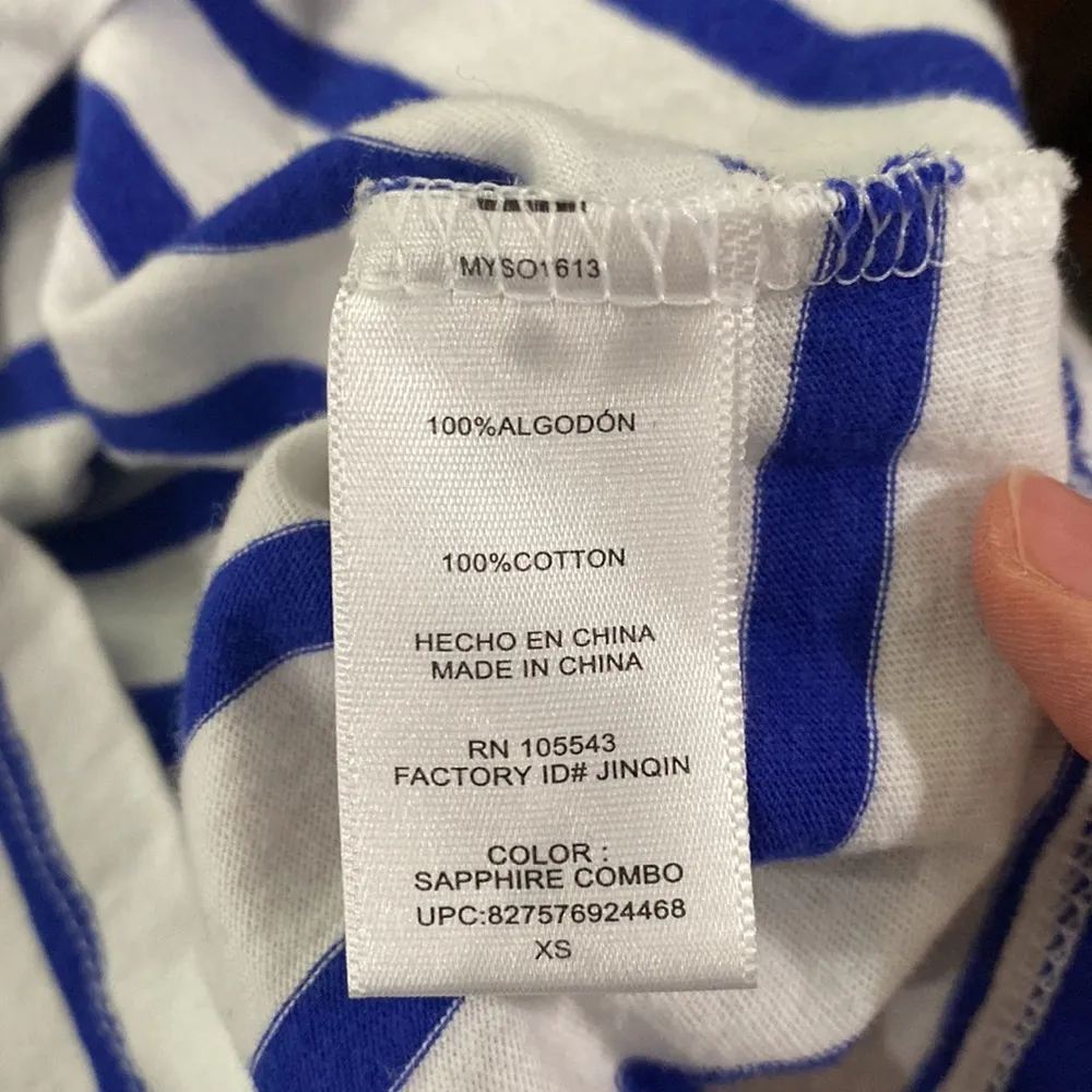 Milly x Design Nation you me Capri striped t-shirt size XS - Image 9